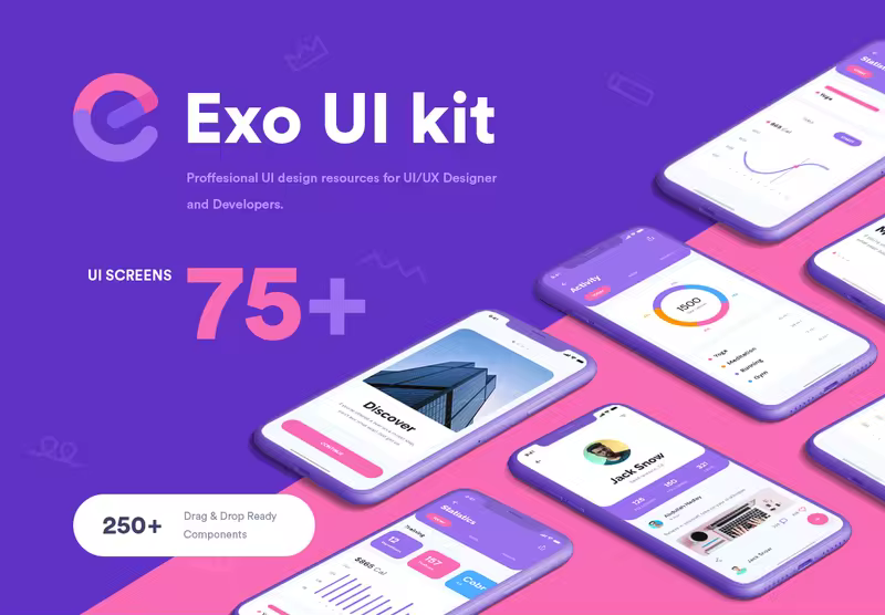 小咖下午茶：多类型适用的App应用UI套件