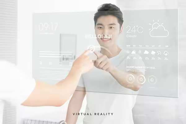 家居用品智能天气科技海报韩国素材