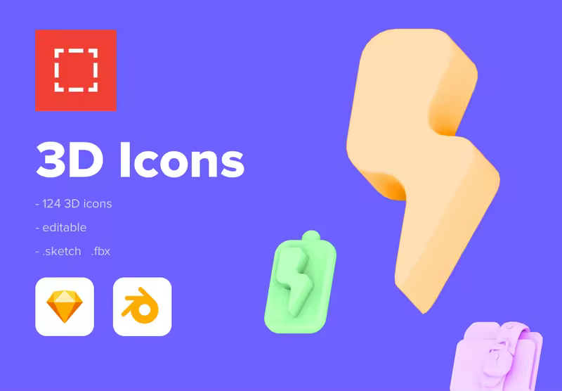 小咖下午茶：手工制作UI设计适用的3D图标