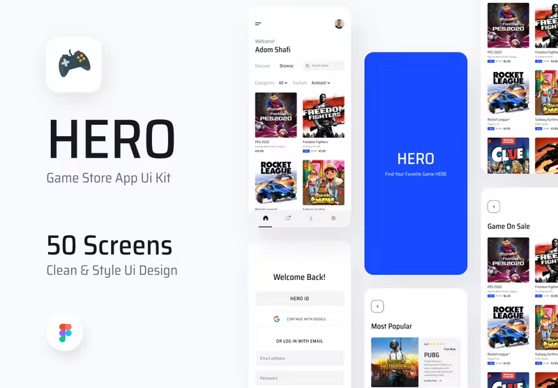 小咖下午茶：游戏商店App应用 iOS UI套件