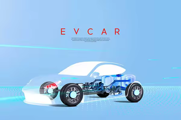 EV新能源电动汽车广告海报设计韩国素材