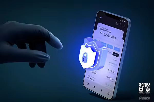 手机钱包防盗刷安全防护海报设计韩国素材
