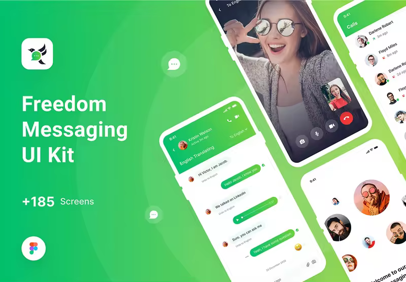 小咖下午茶：短信&聊天App应用程序UI套件