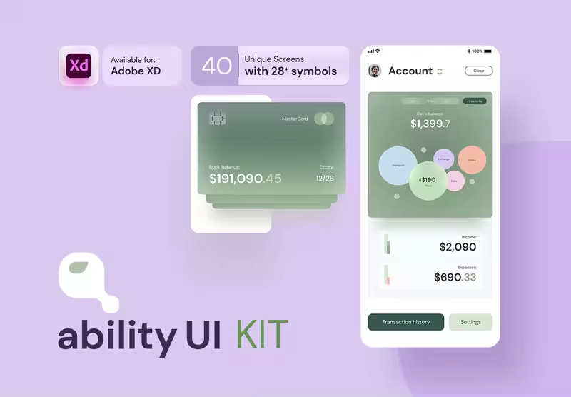 小咖下午茶：面向产品设计师的最新（玻璃形态）金融银行App UI 套件