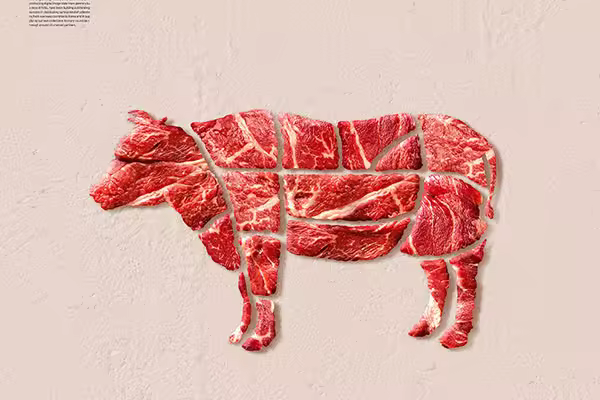 牛排牛肉食品广告海报设计韩国素材
