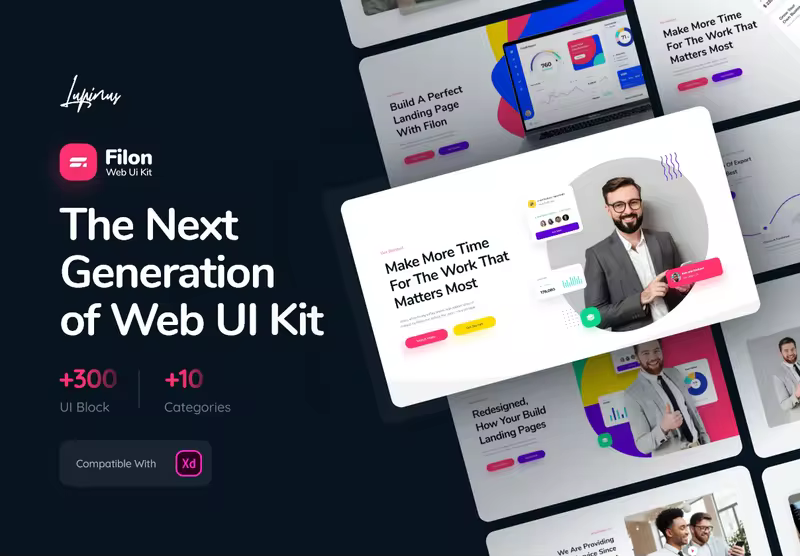 小咖下午茶：现代商业代理网站Web UI套件