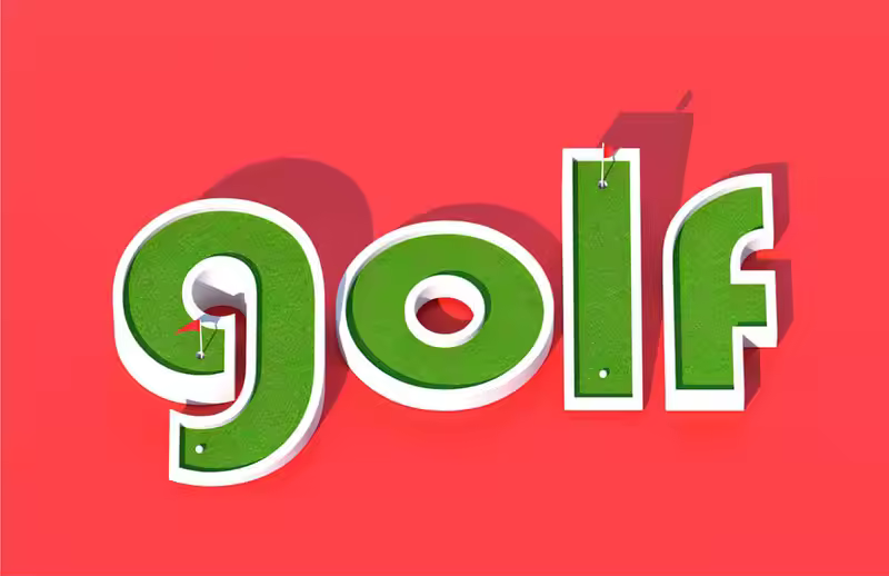 绿草GOLF高尔夫运动背景图片素材