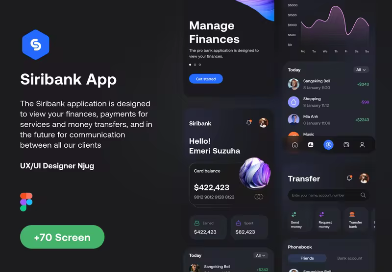小咖下午茶： 金融钱包App用户界面设计UI套件
