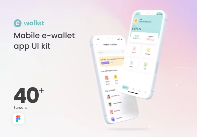 小咖下午茶：电子钱包手机App应用UI 套件