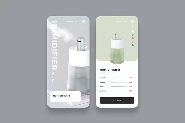 加湿器APP页面设计韩国素材