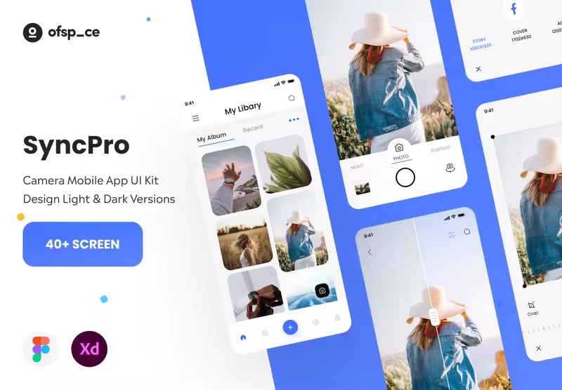 小咖下午茶：拍照相机App UI 套件