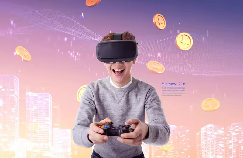 元宇宙VR游戏世界海报设计韩国素材