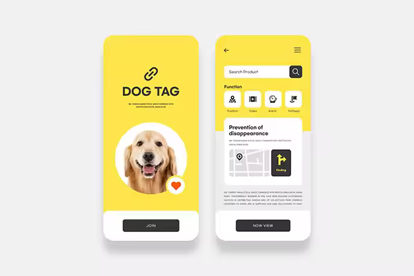 宠物追踪定位APP页面设计韩国素材