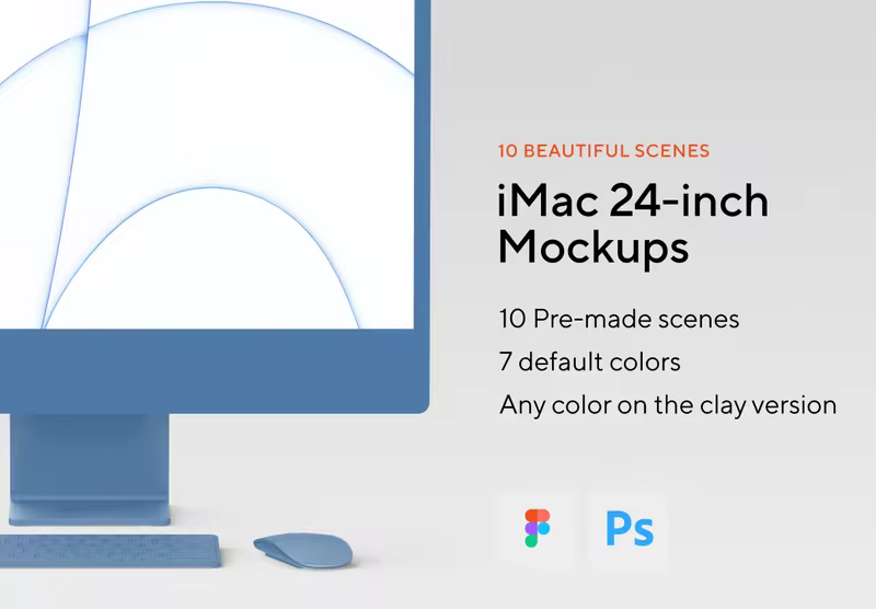 小咖下午茶：iMac 24 英寸一体机电脑样机