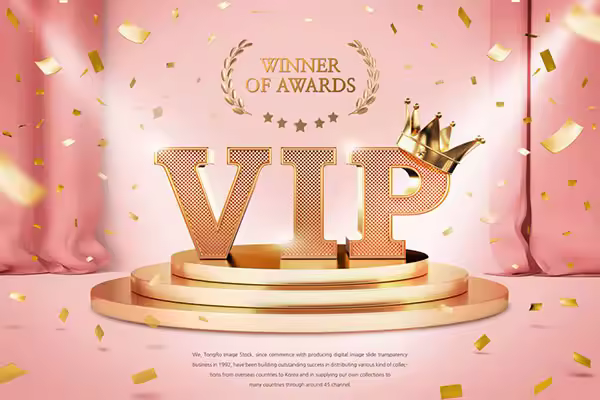 金色舞台VIP冠军海报设计韩国素材[PSD]