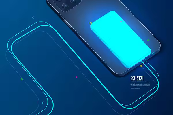 手机充电科技概念海报设计韩国素材[PSD]
