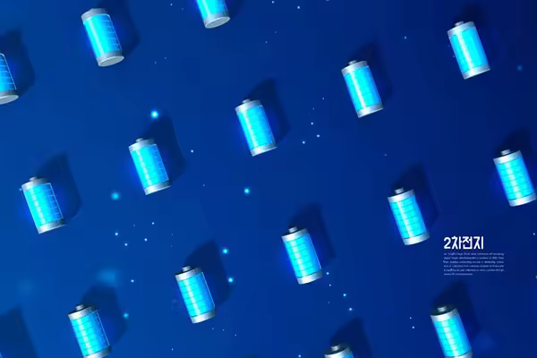 网格视图能量电池海报设计韩国素材[PSD]