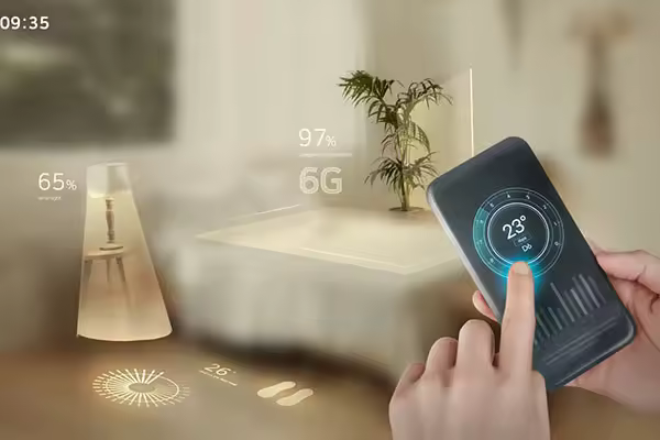 智能家居控制6G网络科技海报设计韩国素材[PSD]