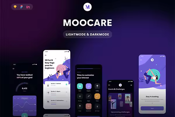 小咖下午茶：医疗保健App应用UI套件
