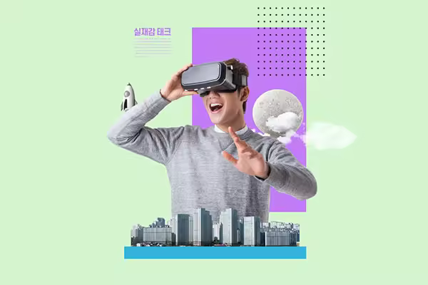 VR科技体验海报设计韩国素材[psd]
