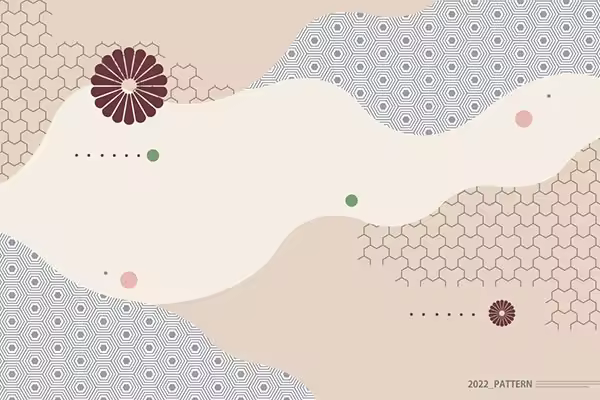 几何纹理图案海报设计韩国素材[psd]
