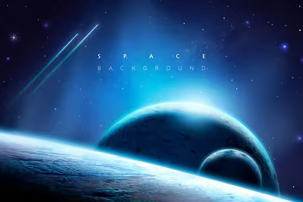 科技梦幻发光星球太空背景韩国素材[psd]
