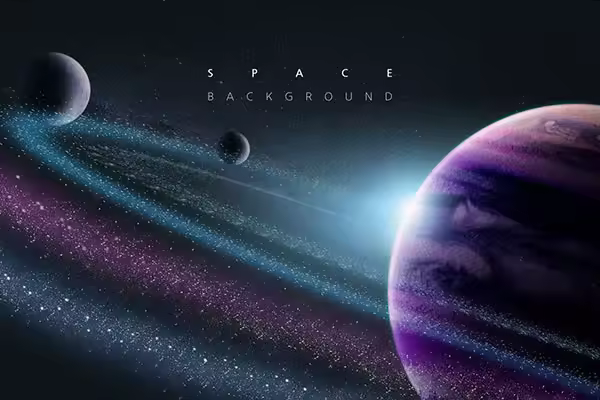 流光星球银河系背景韩国素材[psd]