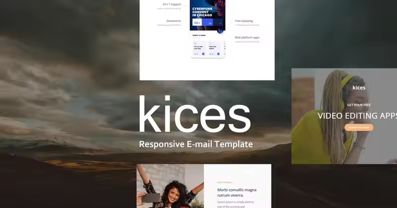 kices Mail – 响应式电子邮件模板