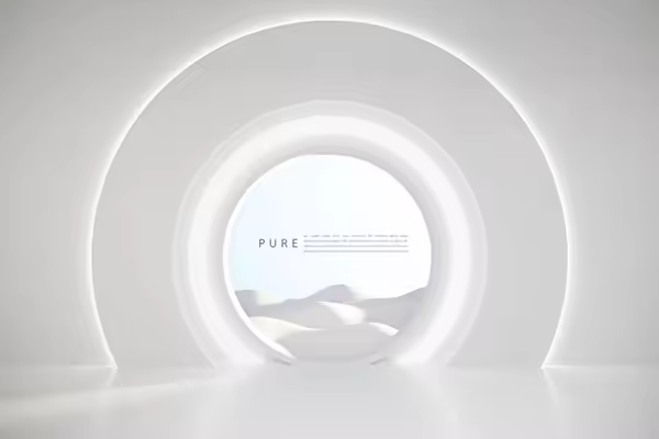 光线白色圆环背景海报设计韩国素材[psd]