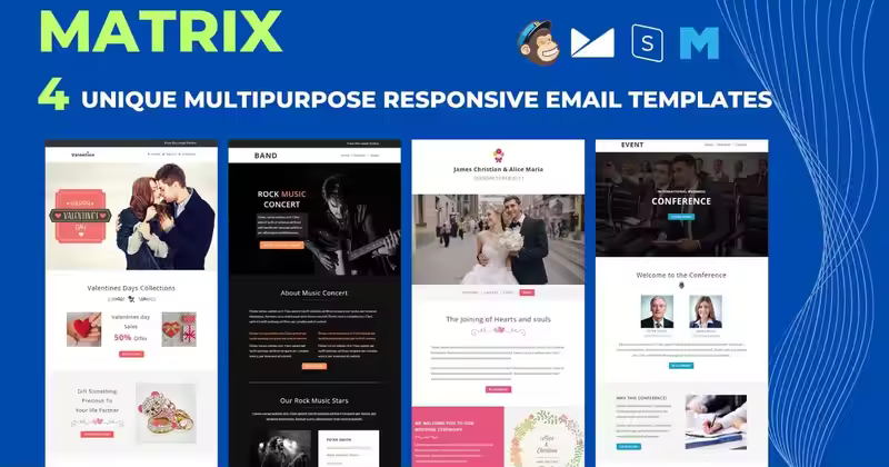 Matrix – 多用途响应式电子邮件模板