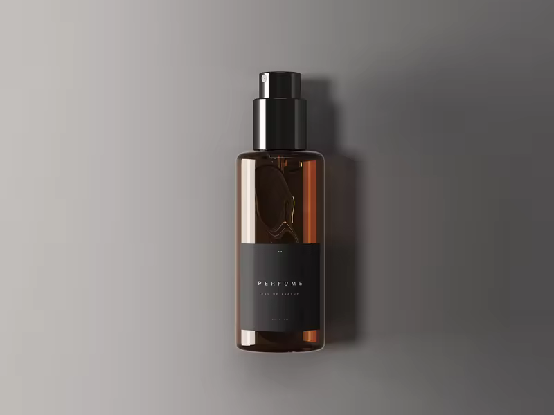 经典香水瓶包装样机 Classic Perfume Bottle Mockup