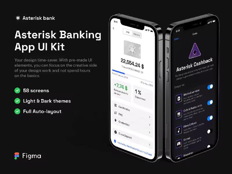 小咖下午茶：电子银行App应用程序 UI 套件