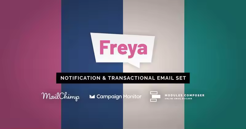 Freya – 通知电子邮件模板