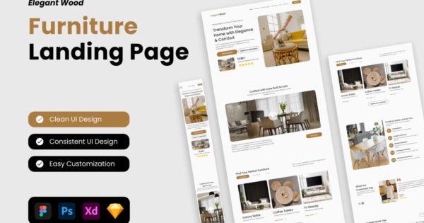 Elegant Wood – 家具登陆页面