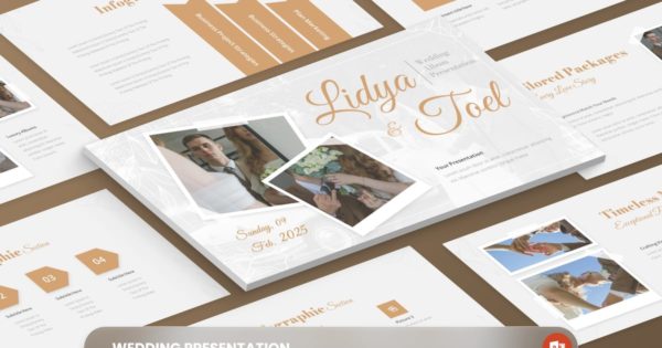 婚礼相册 PowerPoint 模板