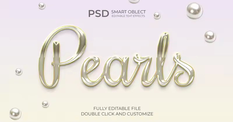 Pearl Text Effect