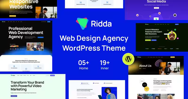Ridda – 网页设计机构 WordPress 主题