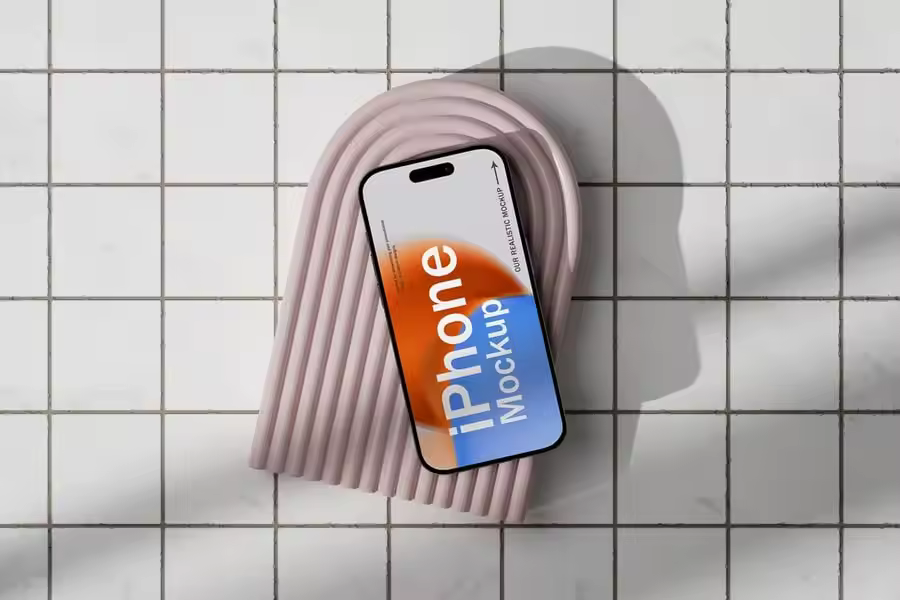 逼真的iPhone样机素材