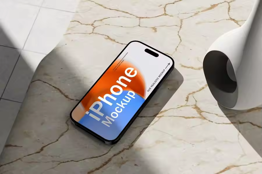 逼真的iPhone样机素材