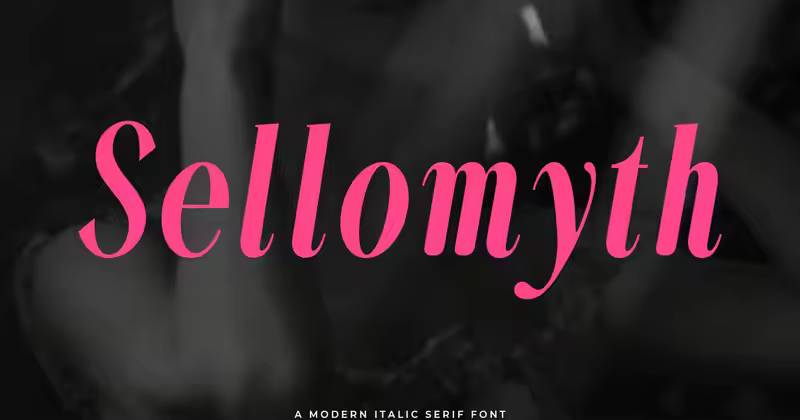 Sellomyth斜体衬线字体