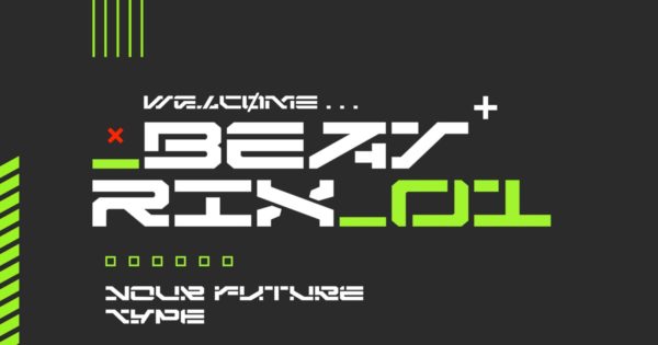 充满未来感的字体Beatrix_01