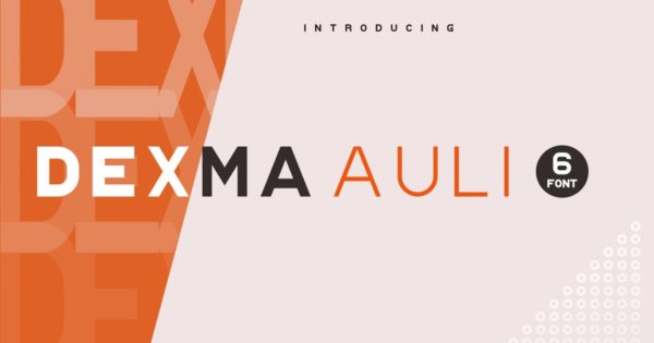 Dexma Auli – 现代显示无衬线字体