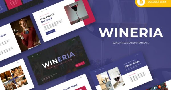 Wineria – 葡萄酒 Google 幻灯片模板