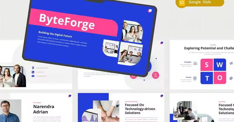 ByteForge – 数字业务 Google 幻灯片模板