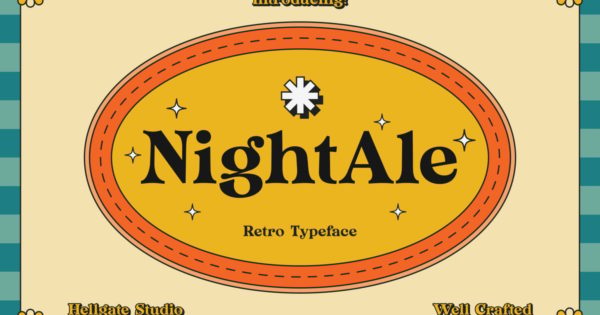 Nightale 复古字体