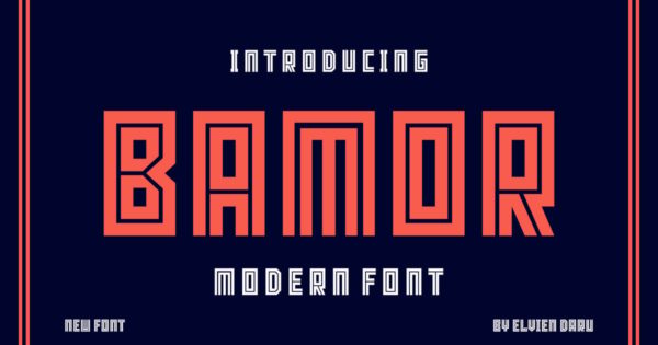 Bamor – 显示字体