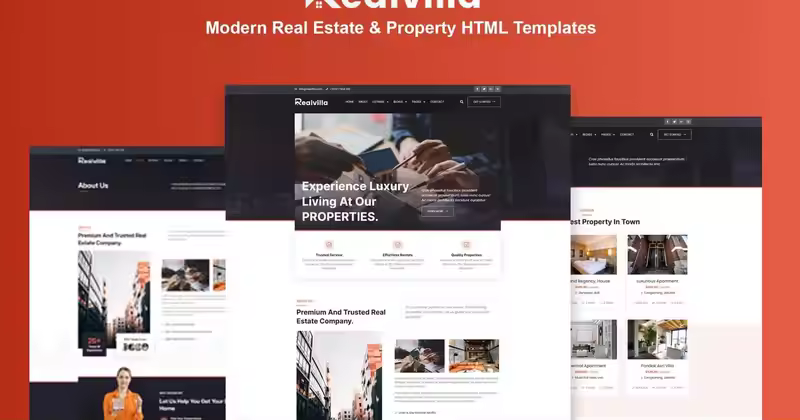 Realvilla – 现代房地产和物业 HTML