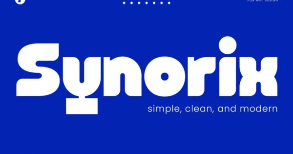 Synorix – 现代几何无衬线字体