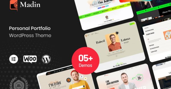 Madin – 个人作品集 WordPress 主题