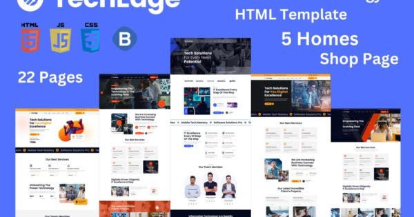 TechEdge – IT 解决方案和技术 HTML 模板